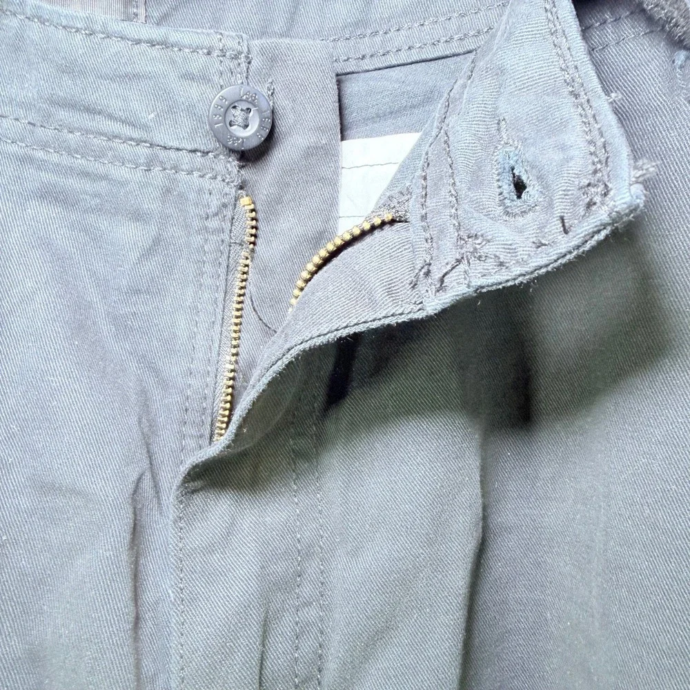Lee Men's Cargo Shorts Size‎ 40 Gray Cotton D-Ring Belt Pockets